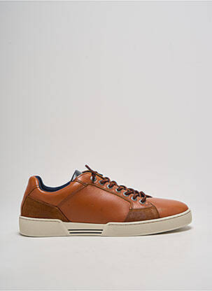 Baskets fermeture elastique bout rond marron REDSKINS homme