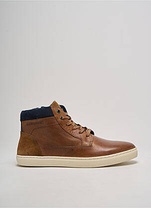 Bottines/boots matière lisse bout rond marron REDSKINS homme