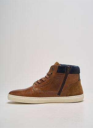 Bottines/boots matière lisse bout rond marron REDSKINS homme