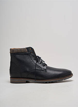 Bottines/boots matière lisse chiquet noir LE FORMIER homme