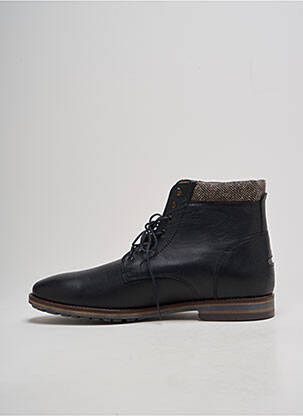 Bottines/boots matière lisse chiquet noir LE FORMIER homme