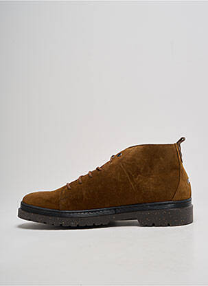 Bottines/boots nubuck chiquet marron LE FORMIER homme