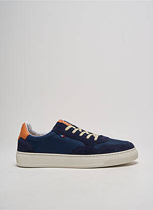 Baskets nubuck bout rond bleu LE FORMIER homme