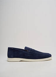 Mocassins talon bas talon bas bleu IZAC homme