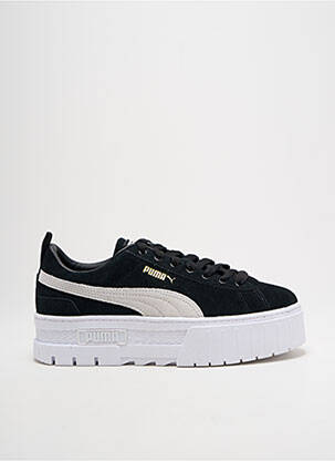 Baskets matière lisse talon de 4 à 6cm noir PUMA femme