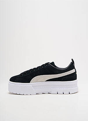 Baskets matière lisse talon de 4 à 6cm noir PUMA femme