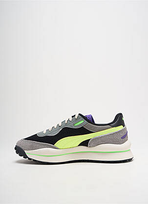 Baskets bout rond talon de 4 à 6cm jaune PUMA femme