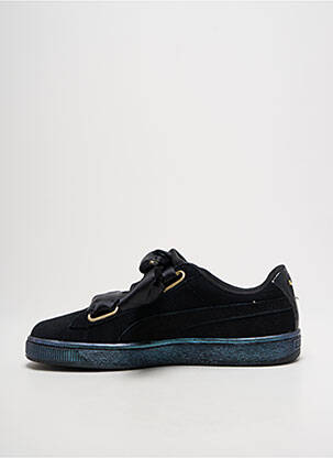 Baskets tissage satiné talon plat jusqu'à 3cm noir PUMA femme