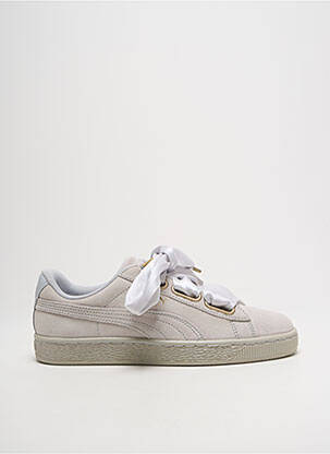 Baskets tissage satiné talon plat jusqu'à 3cm gris PUMA femme