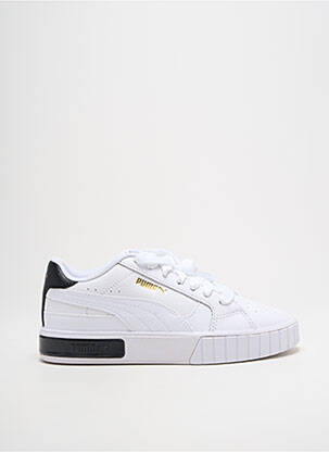 Baskets bout rond talon plat jusqu'à 3cm blanc PUMA femme