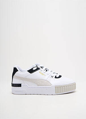 Baskets bout rond talon plat jusqu'à 3cm blanc PUMA femme
