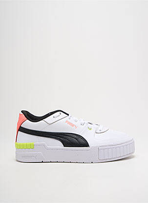 Baskets bout rond talon plat jusqu'à 3cm blanc PUMA femme