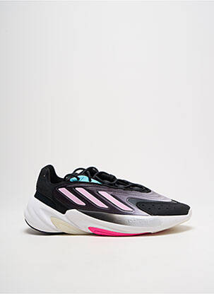 Baskets tissage satiné talon de 4 à 6cm noir ADIDAS femme