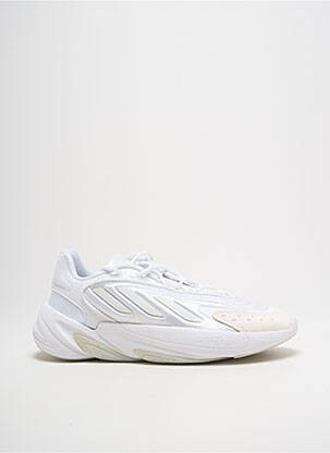 Baskets tissage satiné talon de 4 à 6cm blanc ADIDAS femme