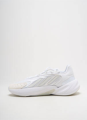 Baskets tissage satiné talon de 4 à 6cm blanc ADIDAS femme