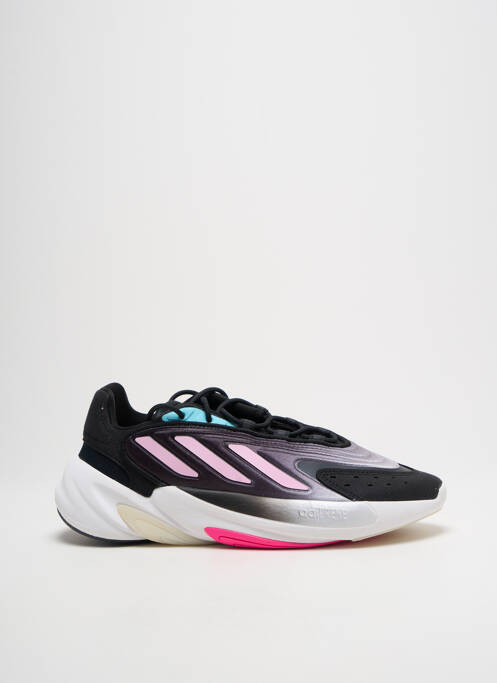 Baskets tissage satiné talon de 4 à 6cm noir ADIDAS femme