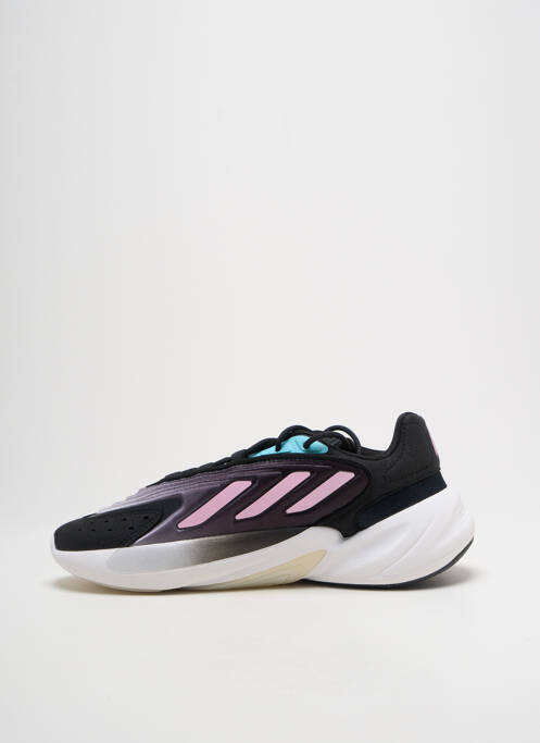 Baskets tissage satiné talon de 4 à 6cm noir ADIDAS femme