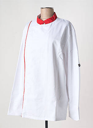 Blouse tissage popeline manches longues rouge MOLINEL femme