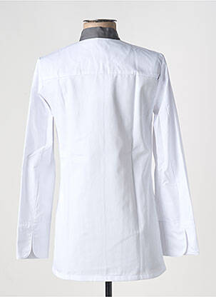 Blouse tissage popeline manches longues gris ROBUR femme
