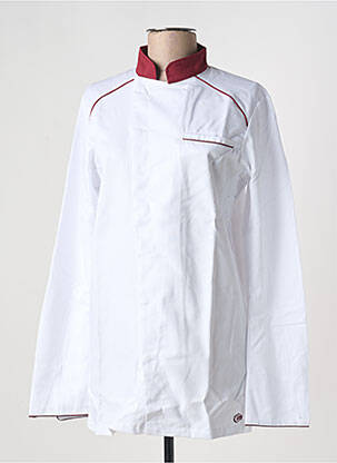 Blouse tissage popeline manches longues rouge MOLINEL femme