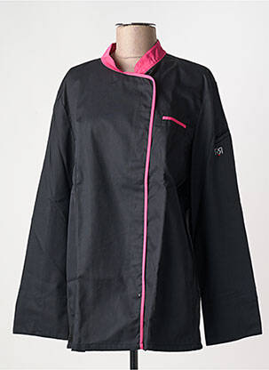 Blouse tissage popeline manches longues noir ROBUR femme