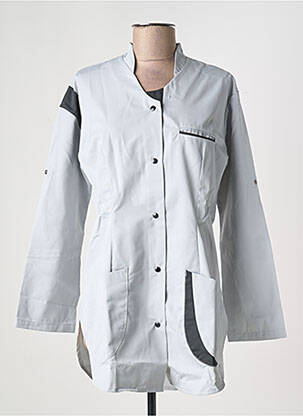 Blouse tissage popeline manches longues gris JALS BRIGITTE femme