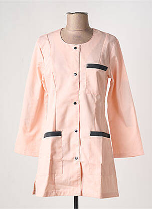 Blouse tissage popeline manches longues orange JALS BRIGITTE femme