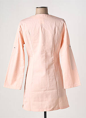 Blouse tissage popeline manches longues orange JALS BRIGITTE femme