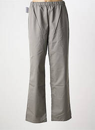 Pantalon droit tissage popeline taille normale gris JALS homme