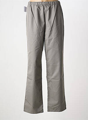 Pantalon droit tissage popeline taille normale gris JALS homme