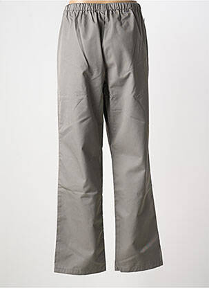 Pantalon droit tissage popeline taille normale gris JALS homme