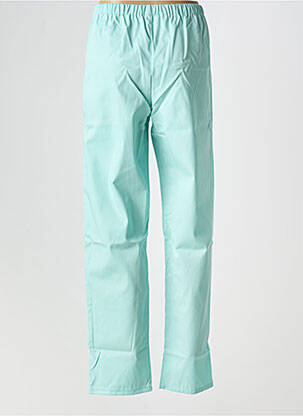 Pantalon droit tissage popeline taille normale bleu MULLIEZ - FLORY homme
