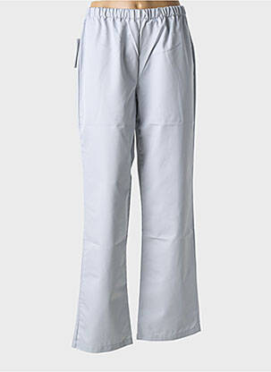 Pantalon droit tissage popeline taille normale gris COLLECTION HASSON homme