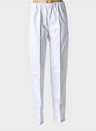 Pantalon droit tissage popeline taille normale blanc MOLINEL homme