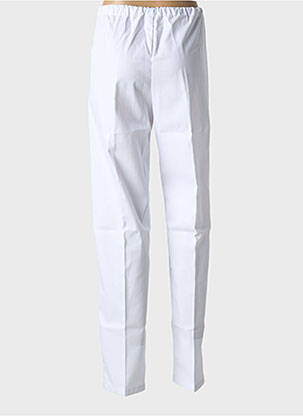 Pantalon droit tissage popeline taille normale blanc MOLINEL homme