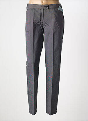 Pantalon droit tissage popeline taille normale gris MOLINEL femme