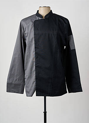 Veste casual fermeture boutonnée sur le devant noir ROBUR homme