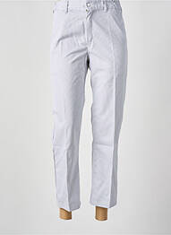Pantalon 7/8 tissage popeline taille normale gris ROBUR femme