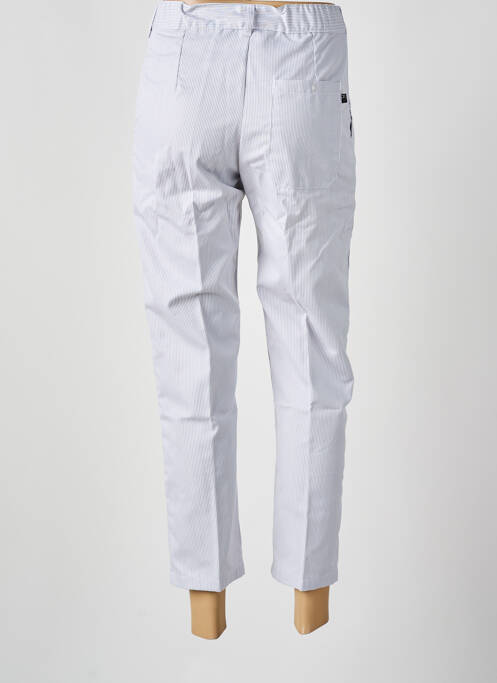 Pantalon 7/8 tissage popeline taille normale gris ROBUR femme