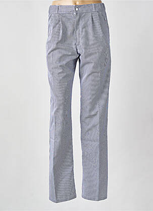Pantalon droit tissage popeline taille normale bleu ROBUR femme