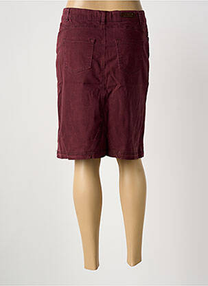 Jupe mi-longue coupe droite violet FRED SABATIER femme