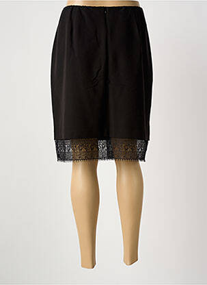 Jupe mi-longue coupe droite noir PAUSE CAFE femme