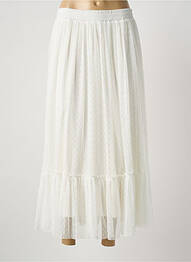 Jupe longue coupe fluide blanc FRANCK ANNA femme