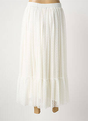 Jupe longue coupe fluide blanc FRANCK ANNA femme