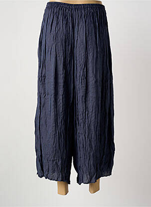 Pantalon 7/8 taille élastique bleu KOKOMARINA femme