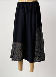 Jupe longue coupe évasée noir FRANCK ANNA femme