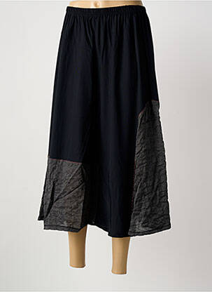 Jupe longue coupe évasée noir FRANCK ANNA femme