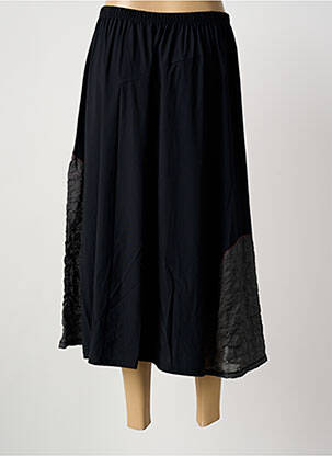 Jupe longue coupe évasée noir FRANCK ANNA femme