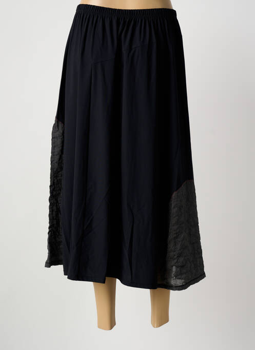 Jupe longue coupe évasée noir FRANCK ANNA femme