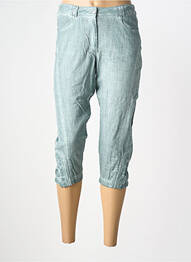 Pantacourt fermeture zippée sous rabat boutonné bleu MERI & ESCA femme